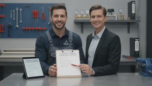 Commercial plumbing maintenance checklist visual for Lake Mary property managers